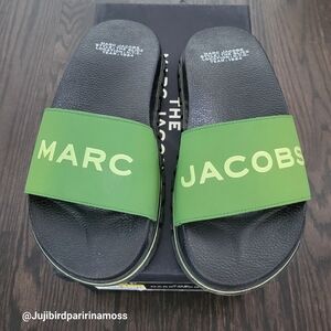 Women slides 7 US green Marc Jacobs